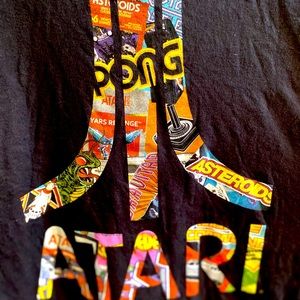 Brand New 2019 Atari tee w/images of vintage games